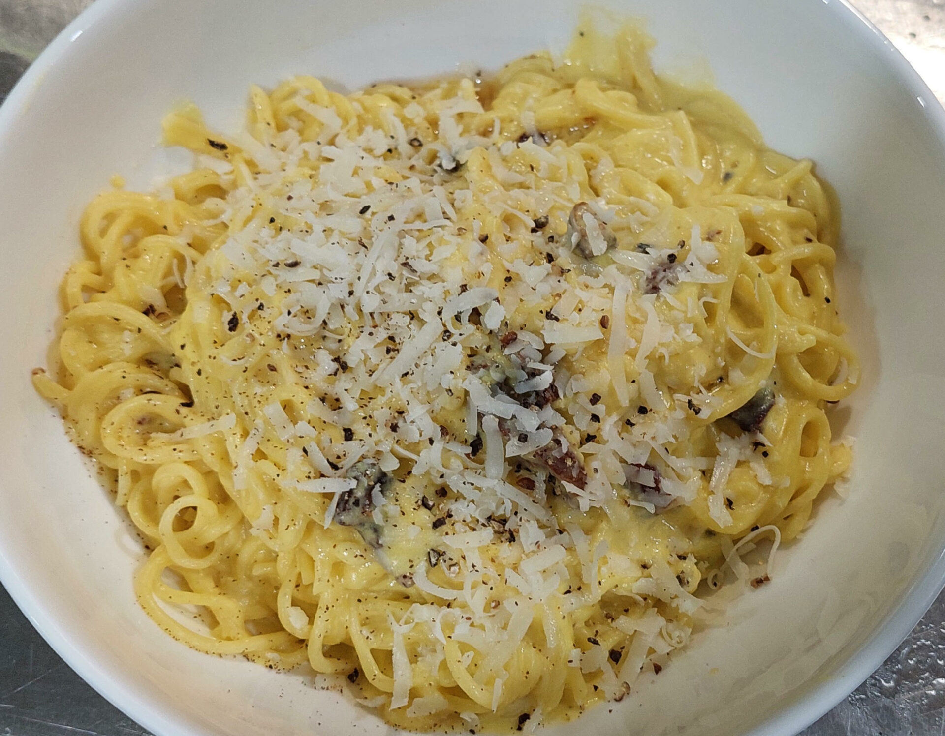 Carbonara, cooking class